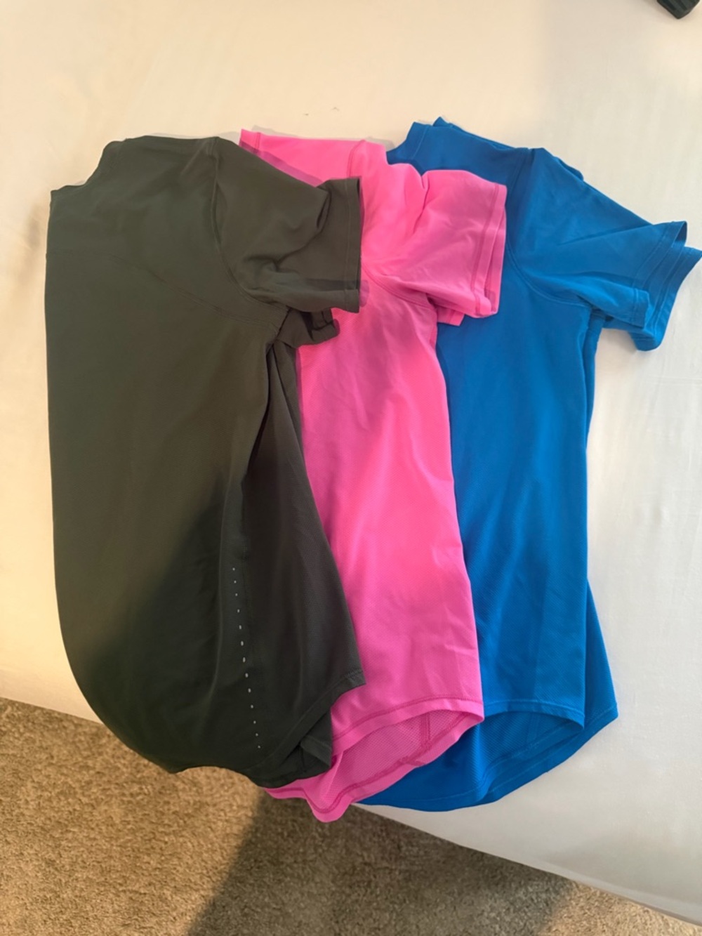 Lululemon High Neck Run & Train Tee Bundle — Size 8 (3 Tops)